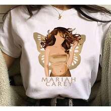 Mariah Butterfly Aesthetic Unisex T-Shirt - White - View 2