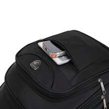 Backpack With Anti-Theft Padlock Notebook Golden Zipper Work College Reinforced Steel Cable - màu đen - Xem 8