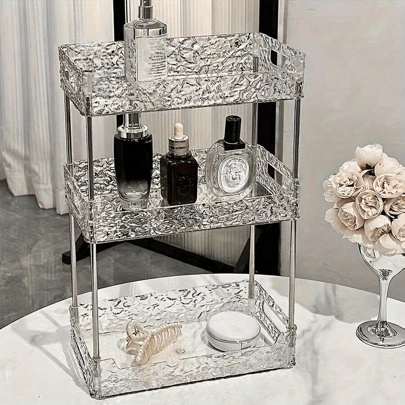 Oaoleer Organizador de mostrador de baño, organizador de tocador para almacenamiento de encimera, organizador de tocador para maquillaje, perfume, cosméticos, productos de cuidado de la piel y organizador de maquillaje
