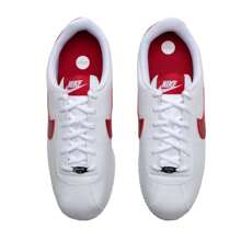 Nike Cortez Basic SL BG 休闲舒适轻便运动鞋 904764-101 - 白/健身紅 - 查看 3