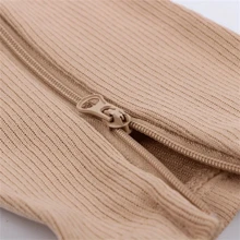 Sports Outdoor Women's Toeless Compression Socks - 20-30mmHg Knee High Support Stockings, Side Zip Knee High Socks, Open Toe Design For Comfort And Breathability