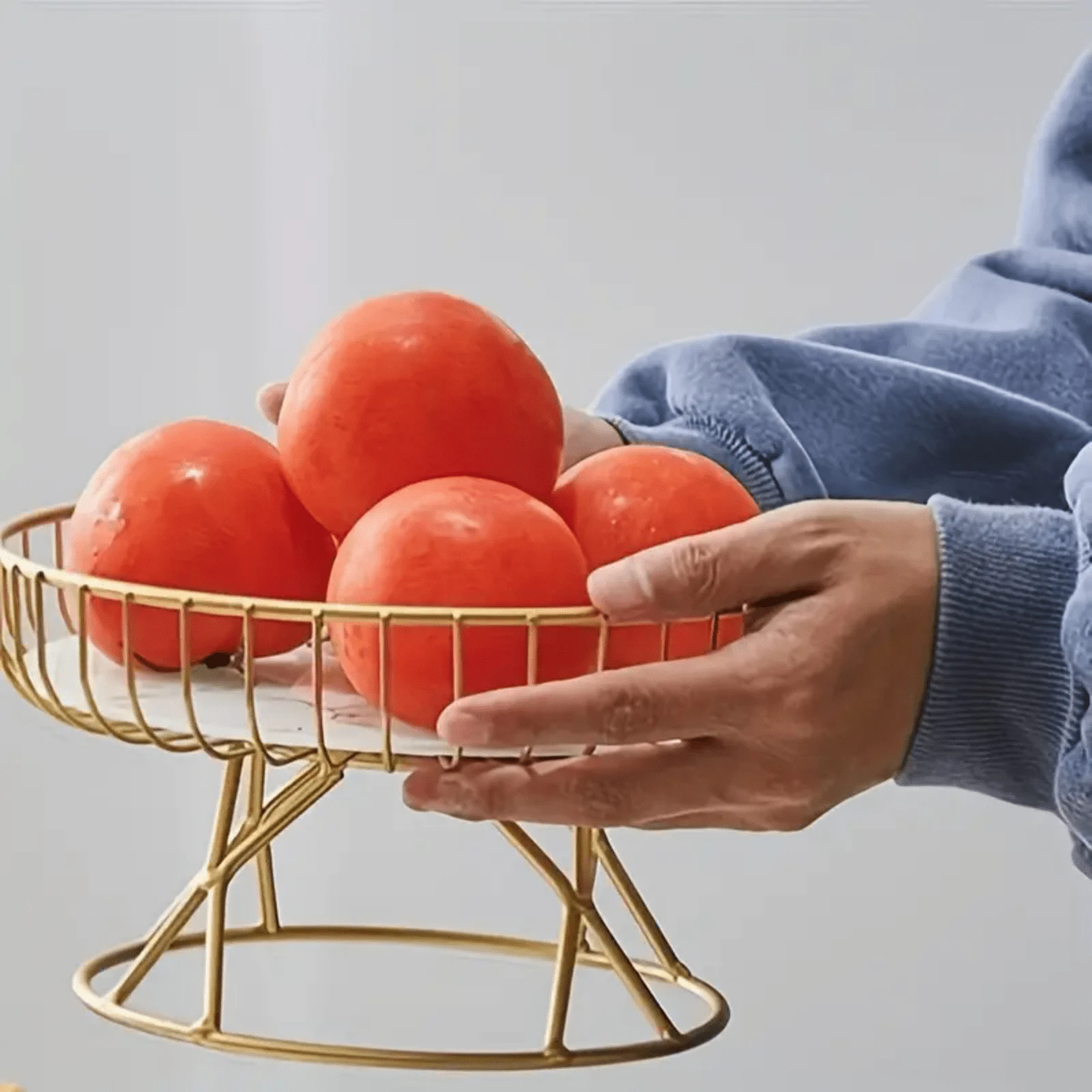 1pc Stainless Steel Fruit Stand, Cake Dessert Snack Biscuit Candy Stand