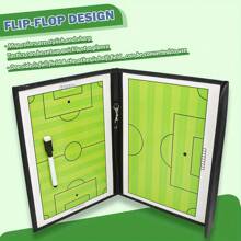 1PC Foldable Soccer Coaching Tactic Board Clipboard, Football Game Soccer Training Equipment, Soccer Whiteboard For Coaches Gear