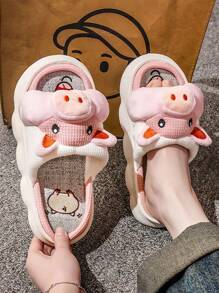 Pantuflas de mujer cómodas y antideslizantes, ideales para estar en casa. Pantuflas informales de casa para mujer, cómodas y versátiles