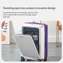 航空公司认可的随身行李箱，20 英寸硬壳带轮随身行李箱，旅行硬壳万向轮小型行李箱，带 TSA 锁，智能行李杯架和 USB 端口旅行行李箱，行李箱，旅行箱，随身行李袋和行李袋，适用于学校，学校配件，学校用品 - 黑色 - 查看 5