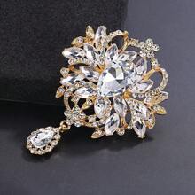 1pc Elegant & Fashionable Women Brooches, 7 Colors Available, Vintage Style Pin For Coat, Jacket, Suit, Suitable For Party, Banquet, Daily Wear, Gift - XD145 - View 5