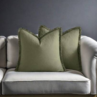 1 件波西米亚风格流苏装饰沙发抱枕套