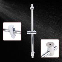 YUNRUX Shower Rod Shower Rod Stainless Steel 66cm With Shower Head Holder Rod Shower Head Adjustable For Hand Showers Chrome Shower Rod - Silver - View 3