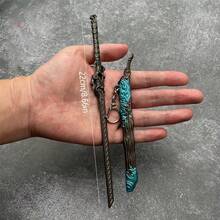 1件古代兵器模型火线游戏兵器唐代大刀初学者金属兵器模型合金人偶生日礼物便捷 - 彩色 - 查看 4