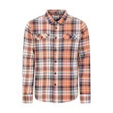 Mountain Warehouse Mens Trace Flannel Long-Sleeved Shirt (Orange) - Orange - View 1