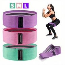 1/3pcs Fitness Elastic Bands With Resistance Level, Exercise Training Tension Fabric Belt For Body Stretching, Yoga Pilates Workout Equipment,Suitable For Gym And Home Workouts