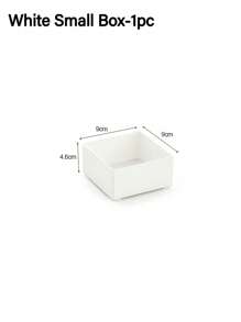 1pc Mini Desktop Storage Box With 3 Compartments, Drawer Cosmetics Organizer, Simple 3 Layers Drawer Storage Box, Tabletop Storage Box Halloween Decor, Room Decor, Christmas Decorations, Halloween, Halloween Decorations, Christmas, Halloween Decor, Christmas Decor, Fall Decor, Christmas Decor, Storage, Organizer - White - View 15