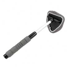 Cepillo telescópico limpiador de parabrisas de coche, limpiador de ventanas de coche, quitamanchas de ventanas, eliminador de niebla de microfibra - Multicolor - Ver 7