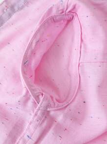 Klassisches Hemd im Preppy-Stil für Kleine Jungen, lange Ärmel mit Brusttasche, pink, leicht für Frühling/Herbst, geeignet für alltägliches Tragen, Schule, Outdoor/Party, Feierlichkeiten, Hochzeit, Moderator