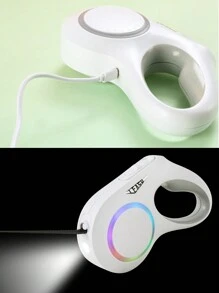 Smycz dla zwierząt domowych z automatycznym zwijanym przewodem LED Light USB do ładowania Smycz dla golden retrievera Akcesoria dla zwierząt Łańcuch dla psa