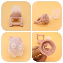 Baby Food Freezer Tray And Fruit Feeding Combo (2pcs), Breastmilk Popsicle Mold, Fruit Feeder And Baby Self Feeding Food Supplement Pacifier - Multicolor - View 4