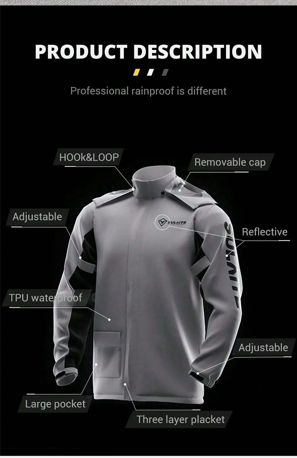 Raincoat Suit Waterproof Motorcycle Raincoat Rainstorm Cycling Rain