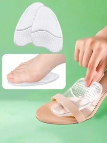 HALF INSOLE 1 Pair Forefoot Insert Cushion Pads For Women Shoes Anti Slip Silicone Foot Pain Relief Pads For High Heels Sandals Gel Shoe Insoles, Shoes Accessories Gift Ideas - Heart-shaped Dot Forefoot Pad - View 5