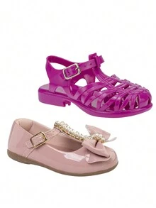 Women's Party Shoes And Casual Rubber Sandals Kit For Girls - Xem 1
