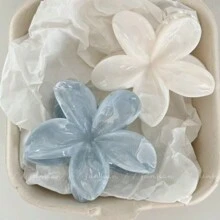 1/2pcs Tie Dye Hydrangea Claw Clip Fashion Hair Accessory For Women Accessories