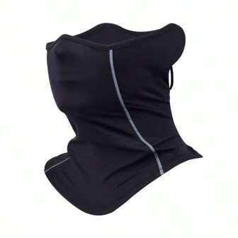 1pc Unisex Sports Neck Gaiter, Breathable Face Mask For Cycling, Driving And Outdoor Activities, Comfortable And Cool Fabric Outdoor Sports Travel Dustproof Scarf Sweat-Absorbent And Breathable, Reflective Strip Design