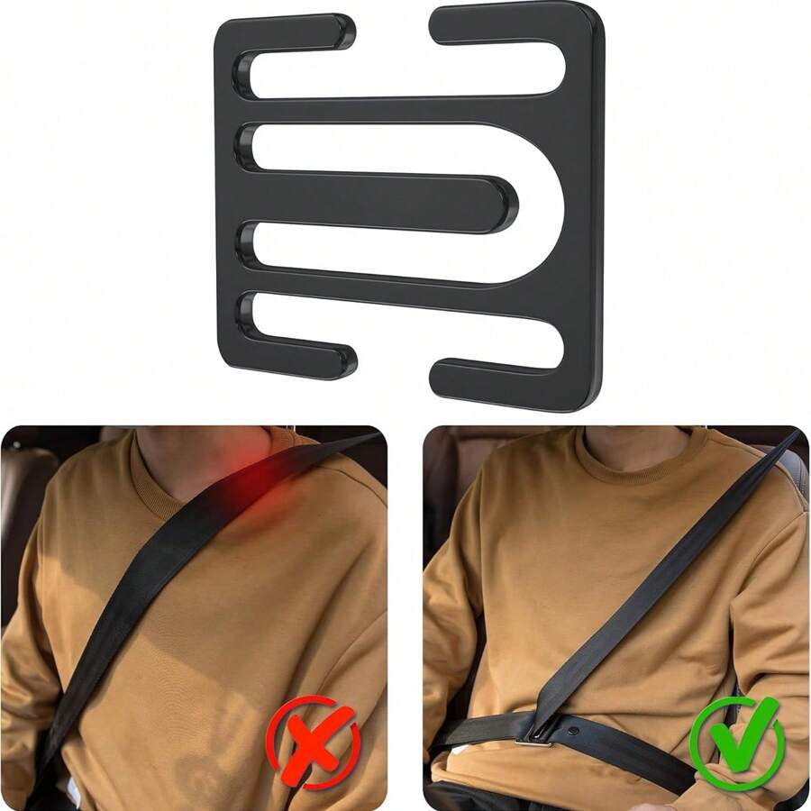 2 Pcs Clips De Ceinture De Sécurité, Ajusteur Universel De Ceinture De Securite Pour Voiture Protection Confort Epaule Et Cou 98463284