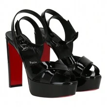 Christian Louboutin Womens Black Sandal - 黑色 - 查看 2