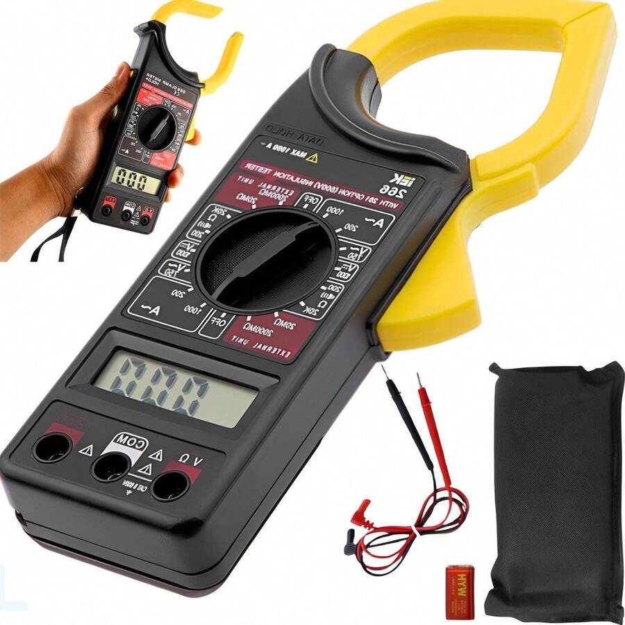 Professional Digital Multimeter Clamp Meter Battery - 彩色 - 查看 1