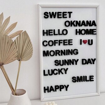 1buc/26buc/set Decoratiuni cu litere cu magnet pentru frigider, autocolante magnetice moi, Magneti pentru decorare DIY, scrisori pentru tablă de notițe, decorațiuni pentru casă Cele mai bune cadouri