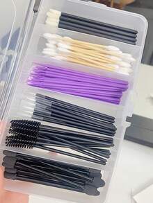 Hair Clip Storage Box (13.9 * 8.9) With 5 Compartments For Beauty, Makeup, And Hairdressing Tools. Leather Strap Clip And Grid Accessory Small Box Hair Clips Makeup Organizer