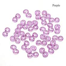 500pcs 11x6mm Transparent Loom Rubber Bands S Clips For DIY Jewelry Making Loom Bands Braid Bracelet Hook Connector Accessories