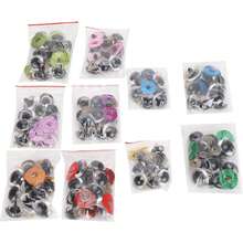 闪光工艺装饰眼睛带垫圈用于织物动物钩针熊饰品工艺品制作毛绒动物眼睛用于钩针装饰制作用品 - 彩色 - 查看 3