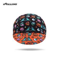 Orolling Halloween Funny Pumpkin Head Skull Pattern Cycling Cap Breathable Quick Drying Sports Hat - Halloween - View 5
