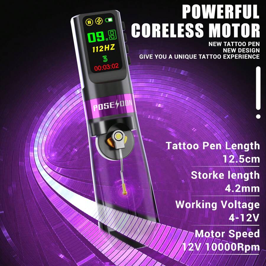 Tattoo Pen Kit, Tattoo Kit With 20 PCS Tattoo Cartridge Machine, Tattoo