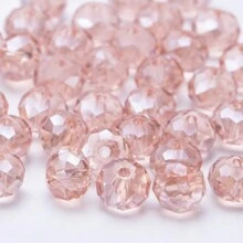 4mm, 6mm, 8mm Cuentas de cristal facetadas planas de color verde oscuro AB, cuentas de vidrio en forma de rueda para joyería, pulsera, collar y manualidades