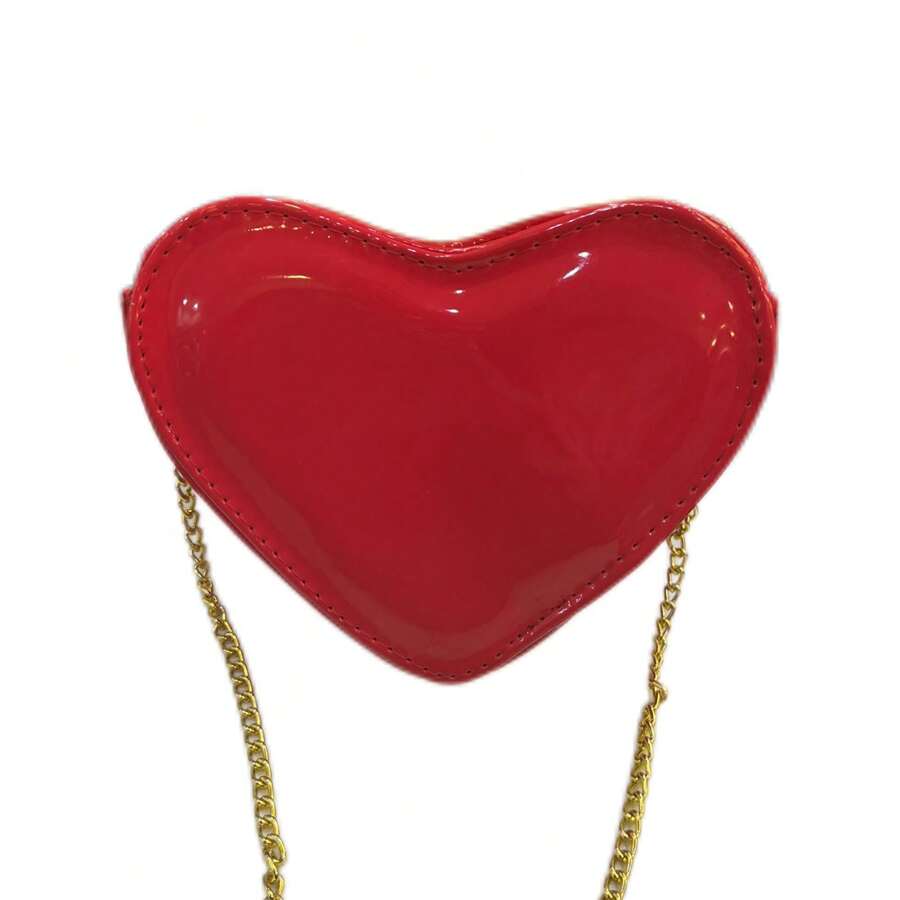 Women's Crossbody Heart Mini Bag Side Shoulder Bag - Đỏ - Xem 1