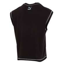 Puma SWXP D Knit Tee TR Athletic Tank Top Unisex Black Sleeveless T-Shirt 626859-01 - Black - View 2