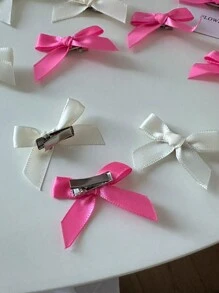 64/32pcs Women Colorful Ribbon Bow Hair Clips, Sweet Silk Mini Hair Pins, Elegant Princess Barrettes, Cute Mini Hair Accessories, Suitable For Daily Use