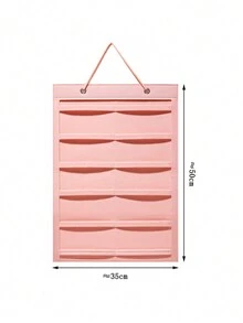 1 件小号粉色毛毡配饰收纳袋：眼镜盒、发夹/配饰收纳袋、发带、头带和珠宝发夹化妆品收纳袋 - 粉色 - 查看 2