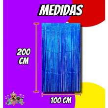 2 Cortinas De Cuadros Metálicas Decoración Fiesta Colores - Blanco - Ver 2