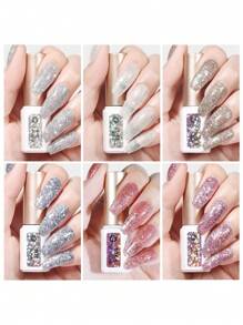 Gaoy 6 Pcs Gel Nail Polish Set - 3 - Apricot - View 2