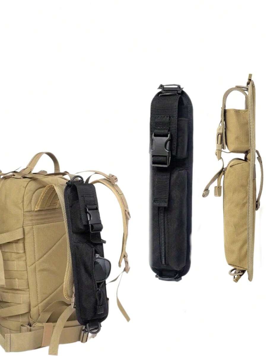 1 件战术 Molle 配件袋背包肩带包 - 卡其色 - 查看 1