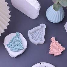 1 Khuôn silicon sô cô la hình cây thông Noel, đồ trang trí Giáng sinh bằng đất sét thủ công DIY, đồ trang trí Giáng sinh, quà tặng Giáng sinh, vật dụng cho tiệc Giáng sinh - trắng - Xem 3