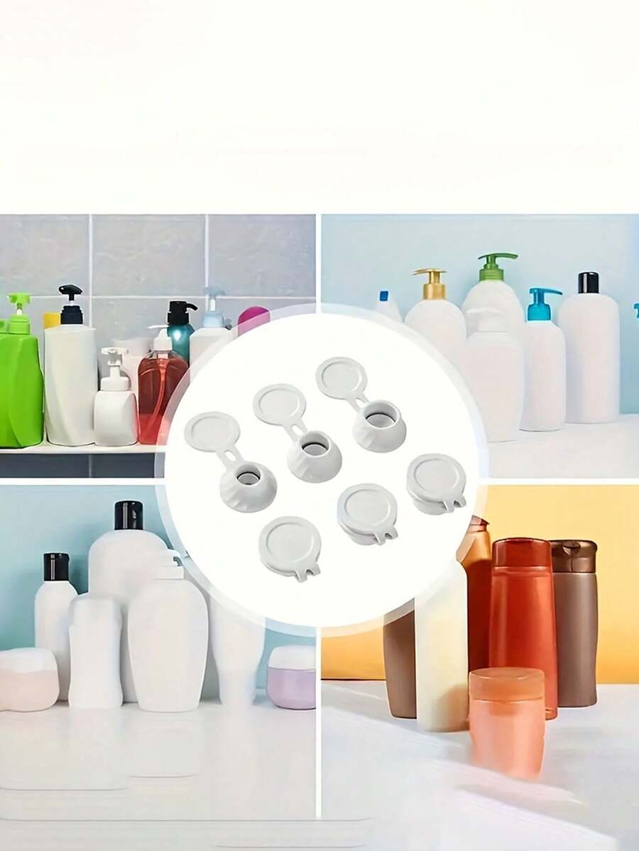 3 Packs Vertical Bottle Stand Cap Set For Shampoo, Conditioner, Shower