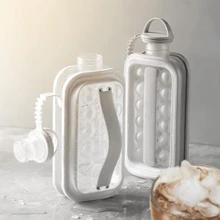Ice Ball Maker Machine, Portable Ice Machine Bottle Makes 17 Ice Cubes, Creative Ice Cube Molds Bottle Ice Hockey Kettle For Whiskey/Hockey/Champagne/Juice/Coffee, Summer Ice Bin & Tray, Kitchen Accessories - 隨機的 - 查看 1