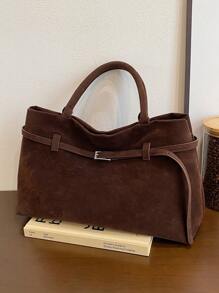 Bolso con hebilla de diseño único, nueva colección otoño-invierno 2024. Bolso casual de trabajo para mujer. Bolso de moda, bolso caliente de mujer para otoño e invierno. Bolsos de mano para damas.