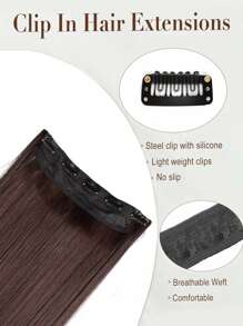 Extensiones de cabello negro extra largo liso con 5 clips, extensión de coleta para damas y niñas de 20 a 40 pulgadas, extensiones de cabello postizas para mujeres adecuadas para varias ocasiones, incluyendo festivales de música, fiestas, cosplay, vacaciones y todas las estaciones