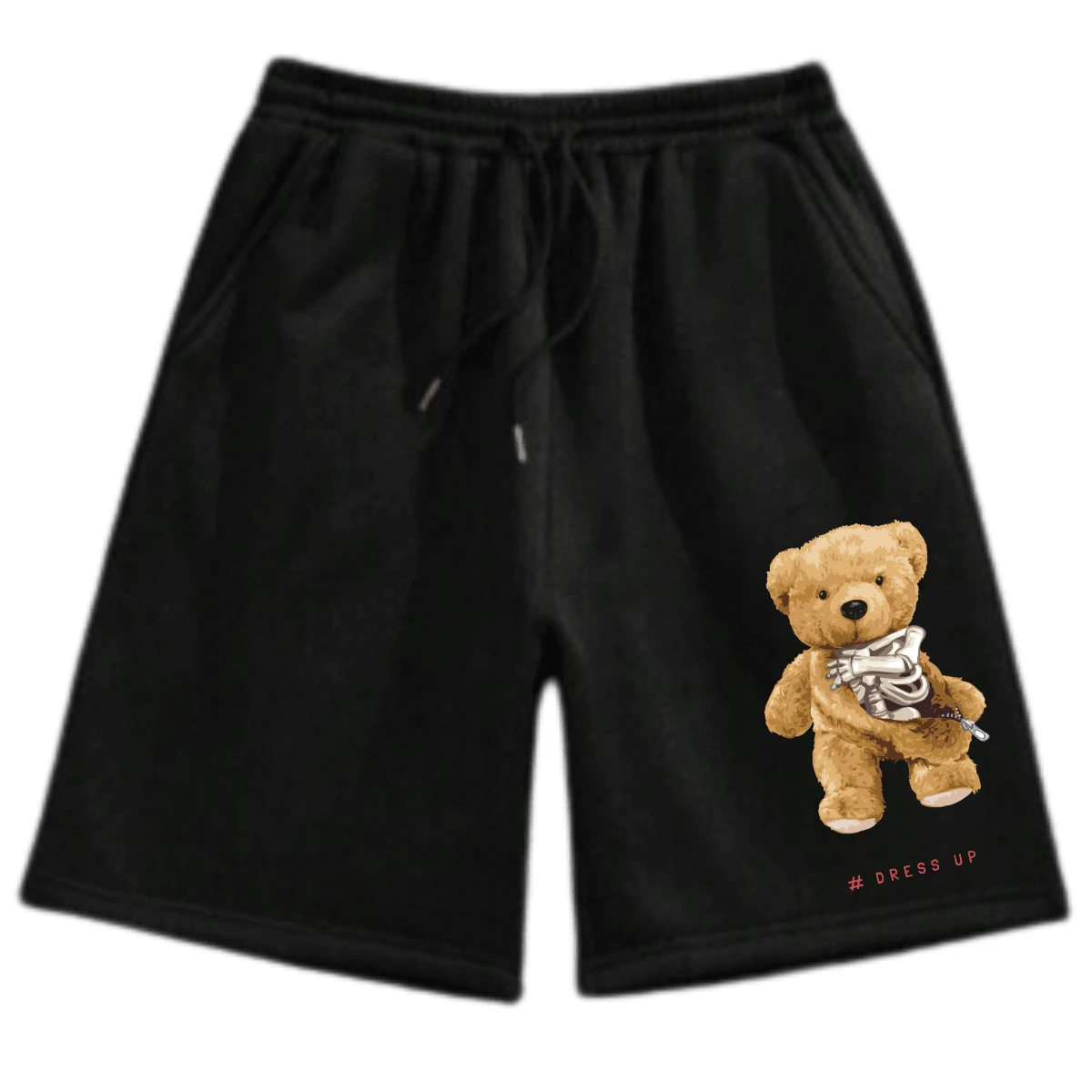 Shorts Sweatshirt Bears In Fashion Bermuda Casual Fun Streetwear Cool Unisex - màu đen - Xem 1