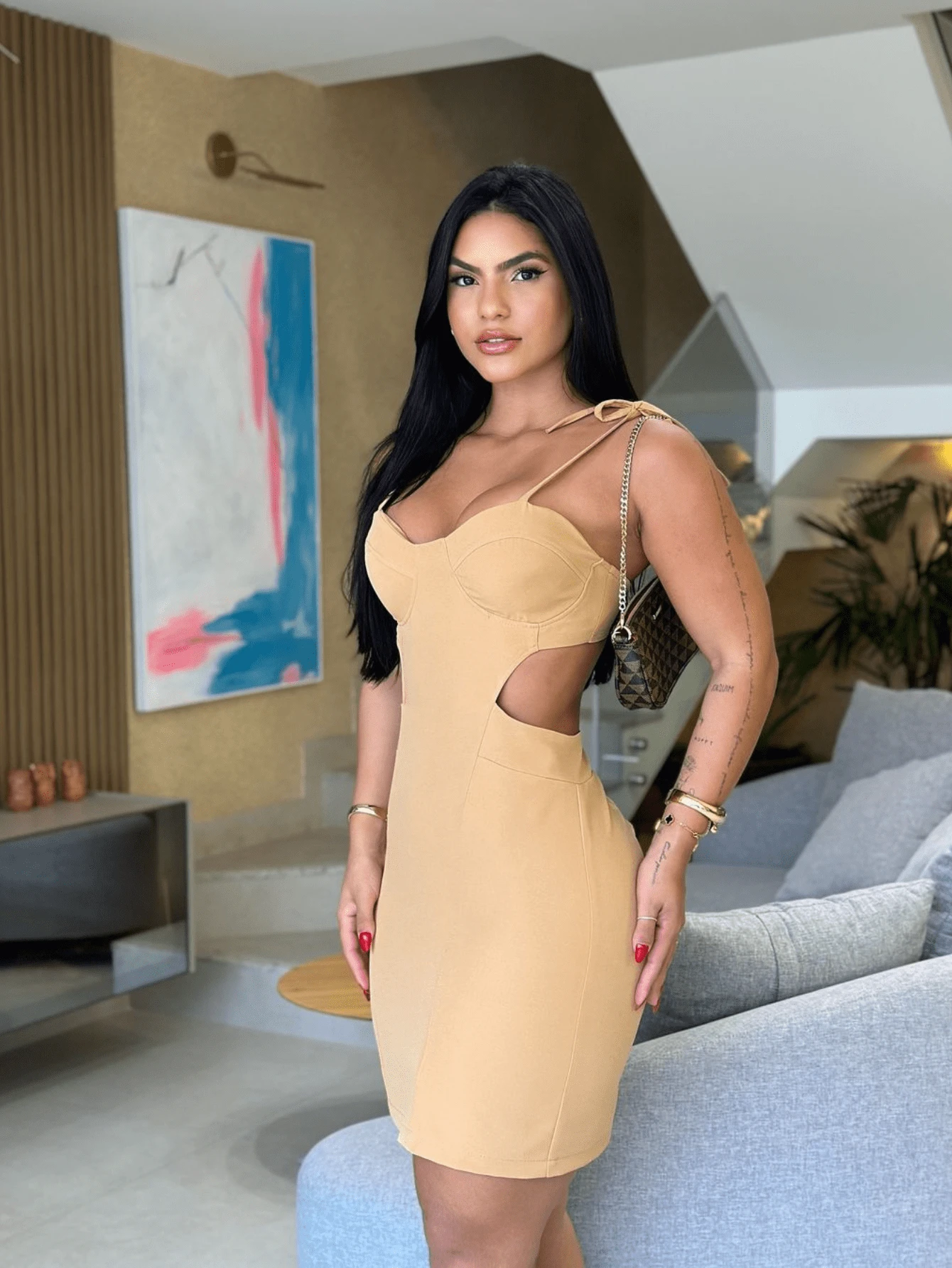 Women's Tailored Dress Short Mini Dress - 查看 1