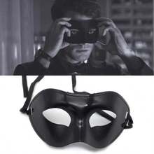 Máscara Veneziana de Luxo - Festa Fantasia Baile Halloween Carnaval - Preto - Visão 1